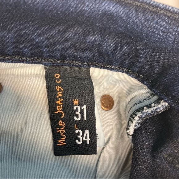 NUDIE Sz 31 x 34 Thin Finn Twilight Dusk Colour Made in Italy Jeans - Picture 4 of 8